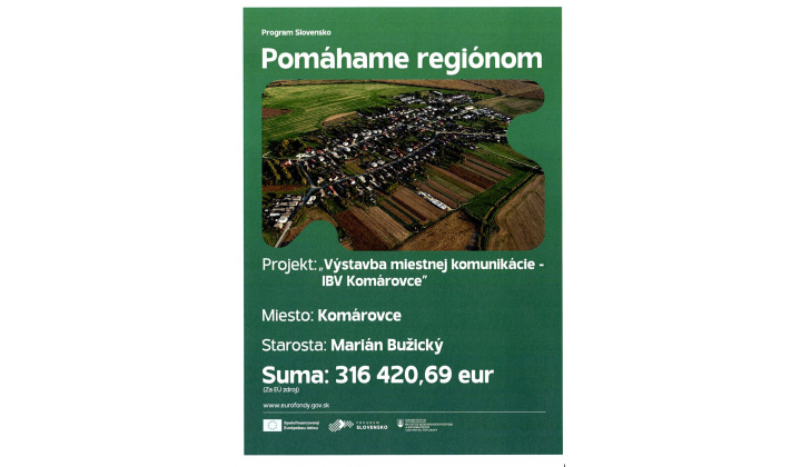 Pomáhame regiónom